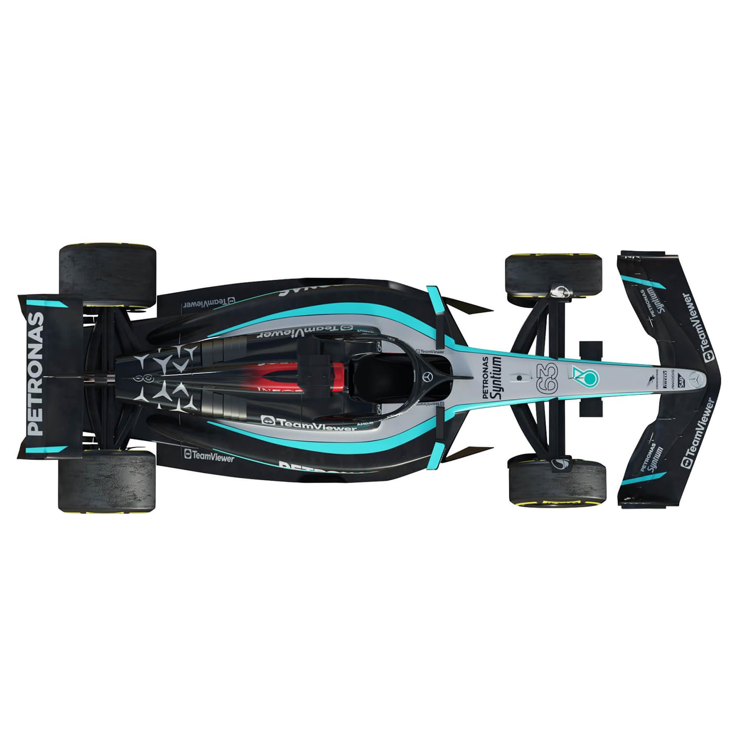 Amazon.com: RACE MODEL Mercedes AMG Petronas F1 W15 Grand Prix